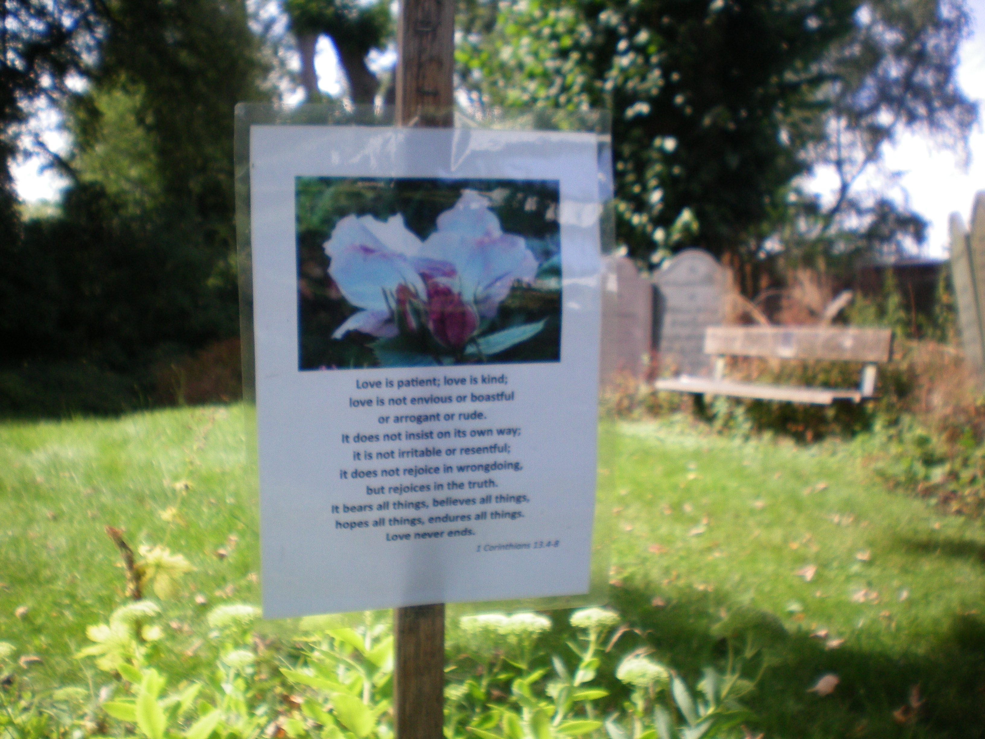 sign at the church